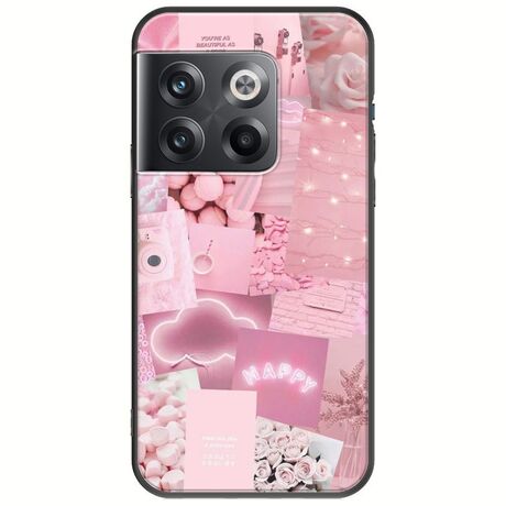 Aesthetic Pink OnePlus 10T 5G Black TPU (Μαύρη Σιλικόνη)