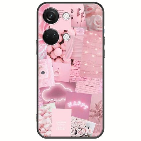 Aesthetic Pink OnePlus Nord 3 5G Black TPU (Μαύρη Σιλικόνη)
