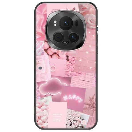 Aesthetic Pink Honor Magic 6 Pro 5G Black TPU (Μαύρη Σιλικόνη)