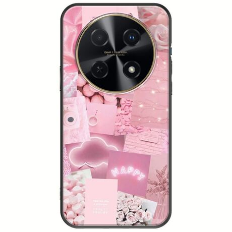Aesthetic Pink Huawei Nova 12i Black TPU (Μαύρη Σιλικόνη)