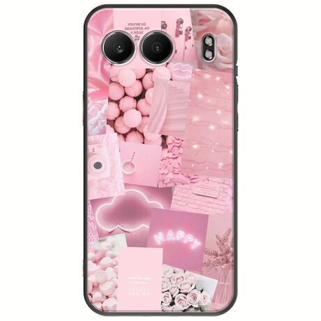 Aesthetic Pink OnePlus Nord 4 5G Black TPU (Μαύρη Σιλικόνη)