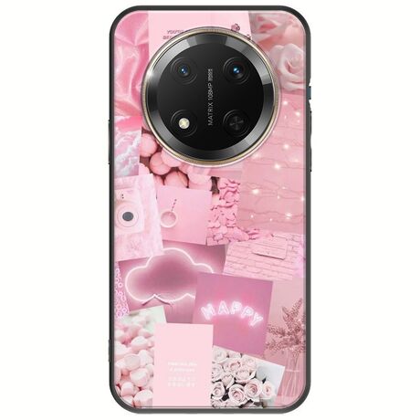 Aesthetic Pink Honor Magic 7 Lite 5G Black TPU (Μαύρη Σιλικόνη)