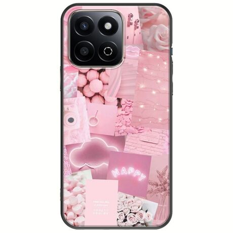 Aesthetic Pink Honor 200 Smart 5G Black TPU (Μαύρη Σιλικόνη)