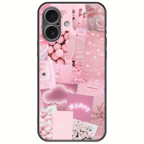 Aesthetic Pink iPhone 17 Black TPU (Μαύρη Σιλικόνη)