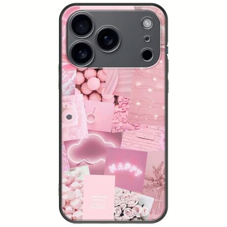 Aesthetic Pink iPhone 17 Pro Max Black TPU (Μαύρη Σιλικόνη)