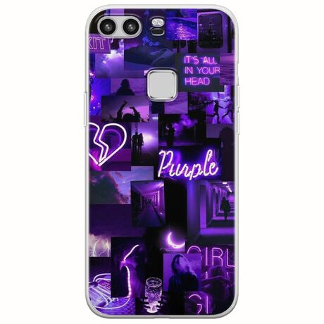 Aesthetic Purple Huawei P9 Lite Flexible TPU (Διάφανη Σιλικόνη)