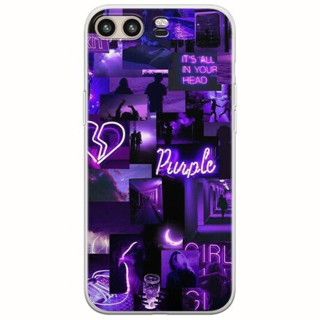 Aesthetic Purple Huawei P10 Flexible TPU (Διάφανη Σιλικόνη)
