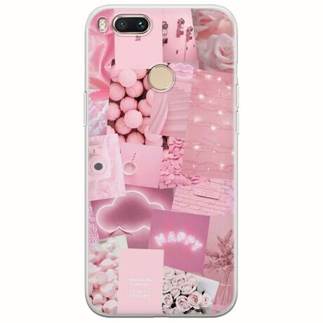 Aesthetic Pink Xiaomi Mi A1 / Mi 5X Flexible TPU (Διάφανη Σιλικόνη)