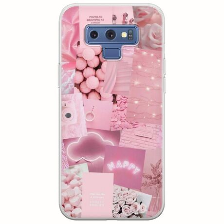 Aesthetic Pink Samsung Galaxy Note 9 Flexible TPU (Διάφανη Σιλικόνη)
