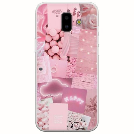 Aesthetic Pink Samsung Galaxy J6 Plus Flexible TPU (Διάφανη Σιλικόνη)