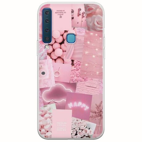 Aesthetic Pink Samsung Galaxy A9 2018 Flexible TPU (Διάφανη Σιλικόνη)