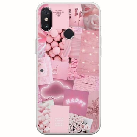 Aesthetic Pink Xiaomi Mi Mix 2S Flexible TPU (Διάφανη Σιλικόνη)