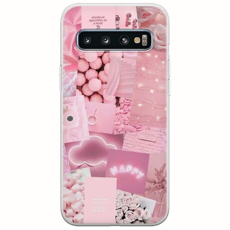 Aesthetic Pink Samsung Galaxy S10 Flexible TPU (Διάφανη Σιλικόνη)