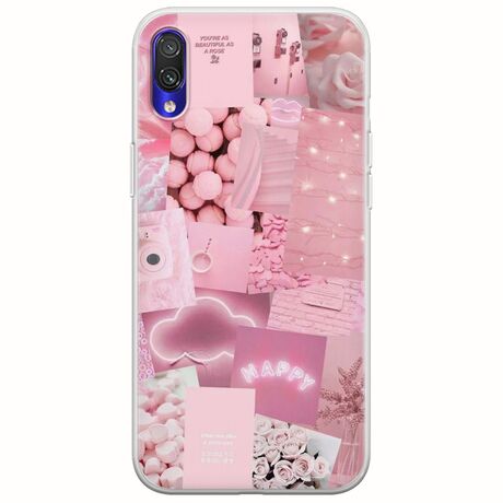 Aesthetic Pink Xiaomi Redmi 7 Flexible TPU (Διάφανη Σιλικόνη)