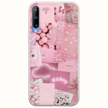 Aesthetic Pink Samsung Galaxy A70 Flexible TPU (Διάφανη Σιλικόνη)