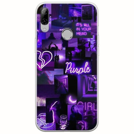Aesthetic Purple Huawei P Smart Z Flexible TPU (Διάφανη Σιλικόνη)