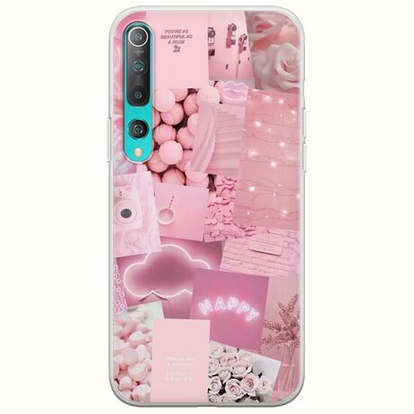 Aesthetic Pink Xiaomi Mi Note 10 / Mi Note 10 Pro Flexible TPU (Διάφανη Σιλικόνη)