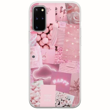 Aesthetic Pink Samsung Galaxy S20 Plus Flexible TPU (Διάφανη Σιλικόνη)