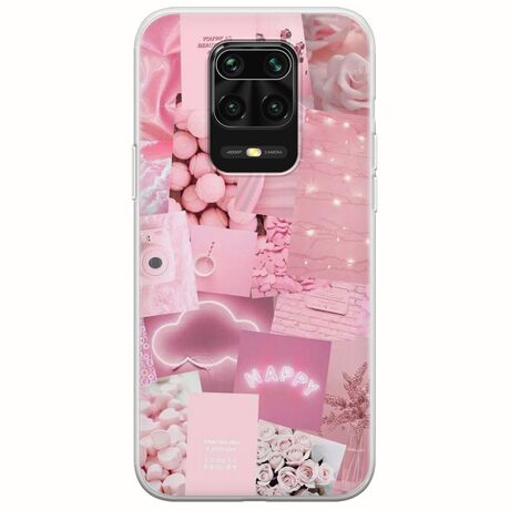Aesthetic Pink Xiaomi Redmi Note 9S / 9 Pro / 9 Pro Max Flexible TPU (Διάφανη Σιλικόνη)