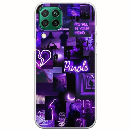 Aesthetic Purple Huawei P40 Lite Flexible TPU (Διάφανη Σιλικόνη)