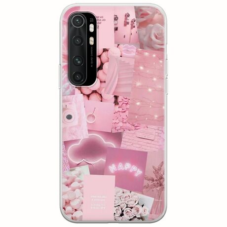 Aesthetic Pink Xiaomi Mi Note 10 Lite Flexible TPU (Διάφανη Σιλικόνη)