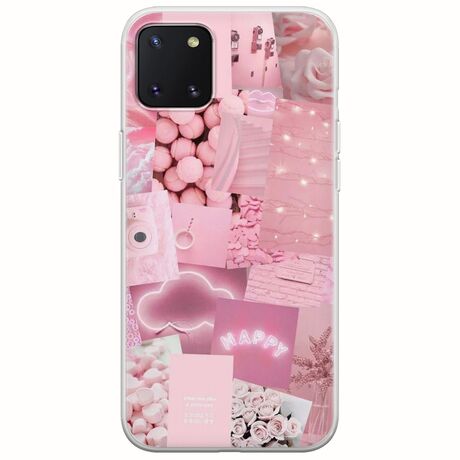 Aesthetic Pink Samsung Galaxy Note 10 Lite Flexible TPU (Διάφανη Σιλικόνη)