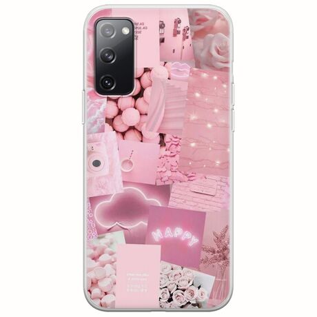 Aesthetic Pink Samsung Galaxy S20 FE Flexible TPU (Διάφανη Σιλικόνη)