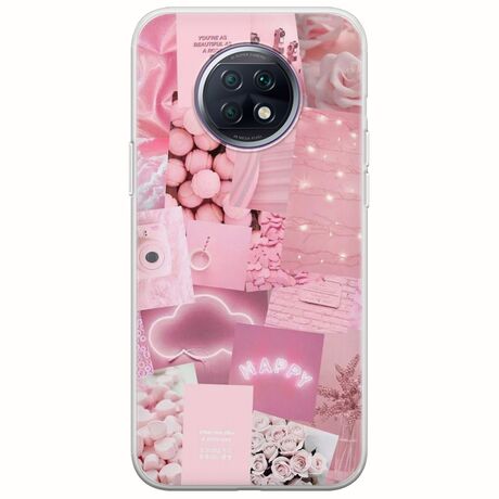 Aesthetic Pink Xiaomi Redmi Note 9T 5G Flexible TPU (Διάφανη Σιλικόνη)