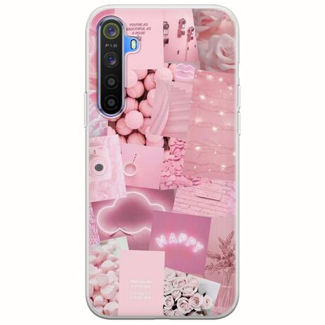 Aesthetic Pink Realme 6 Flexible TPU (Διάφανη Σιλικόνη)