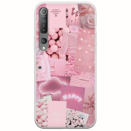 Aesthetic Pink Xiaomi Mi 10  / Mi 10 Pro Flexible TPU (Διάφανη Σιλικόνη)