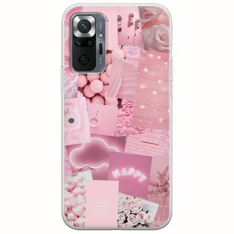 Aesthetic Pink Xiaomi Redmi Note 10 Pro / 10 Pro Max Flexible TPU (Διάφανη Σιλικόνη)
