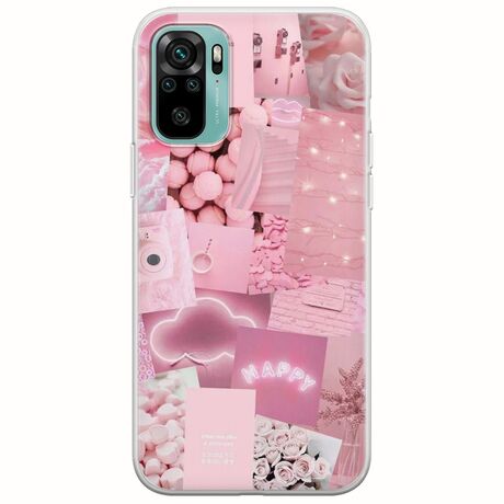 Aesthetic Pink Xiaomi Redmi Note 10 / 10s Flexible TPU (Διάφανη Σιλικόνη)