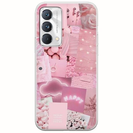 Aesthetic Pink Realme GT Master Edition Flexible TPU (Διάφανη Σιλικόνη)