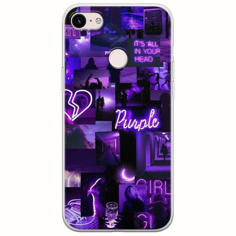Aesthetic Purple Google Pixel 3XL Flexible TPU (Διάφανη Σιλικόνη)