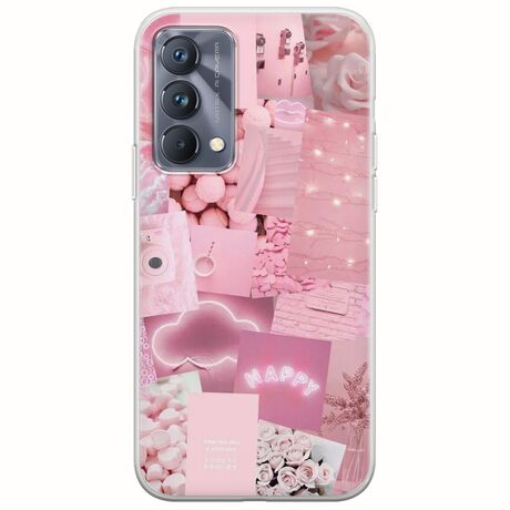 Aesthetic Pink Realme GT 5G Flexible TPU (Διάφανη Σιλικόνη)