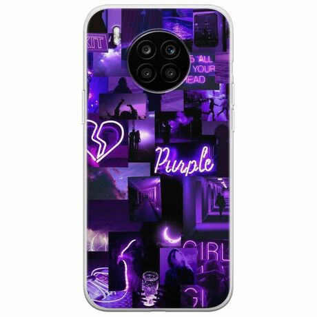 Aesthetic Purple Honor 50 Lite Flexible TPU (Διάφανη Σιλικόνη)