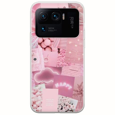 Aesthetic Pink Xiaomi Mi 11 Ultra Flexible TPU (Διάφανη Σιλικόνη)