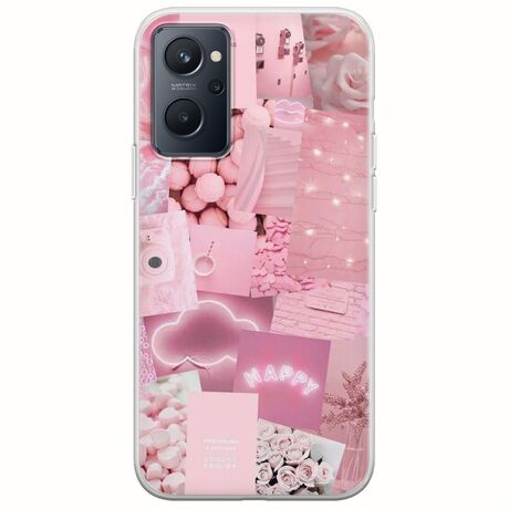 Aesthetic Pink Realme 9i Flexible TPU (Διάφανη Σιλικόνη)