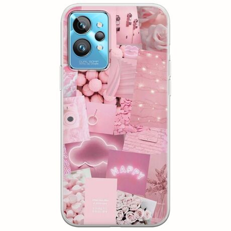 Aesthetic Pink Realme GT2 Pro Flexible TPU (Διάφανη Σιλικόνη)