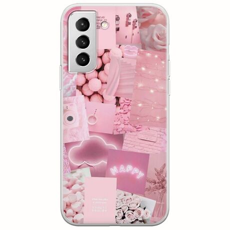 Aesthetic Pink Samsung Galaxy S22 Plus Flexible TPU (Διάφανη Σιλικόνη)