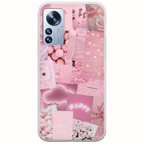 Aesthetic Pink Xiaomi 12 Pro Flexible TPU (Διάφανη Σιλικόνη)