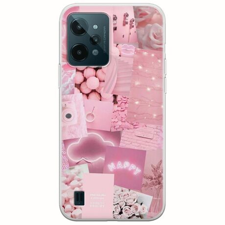Aesthetic Pink Realme C31 Flexible TPU (Διάφανη Σιλικόνη)
