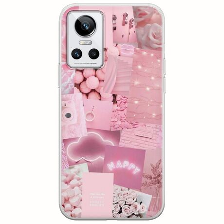 Aesthetic Pink Realme GT Neo 3 Flexible TPU (Διάφανη Σιλικόνη)