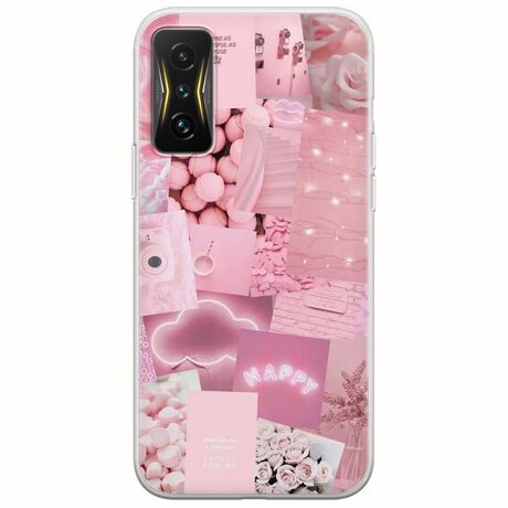 Aesthetic Pink Xiaomi Poco F4 GT 5G Flexible TPU (Διάφανη Σιλικόνη)