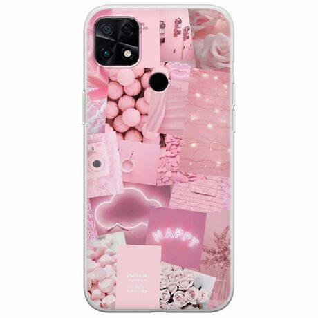 Aesthetic Pink Xiaomi Poco C40 Flexible TPU (Διάφανη Σιλικόνη)