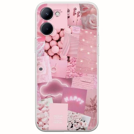 Aesthetic Pink Realme C33 Flexible TPU (Διάφανη Σιλικόνη)
