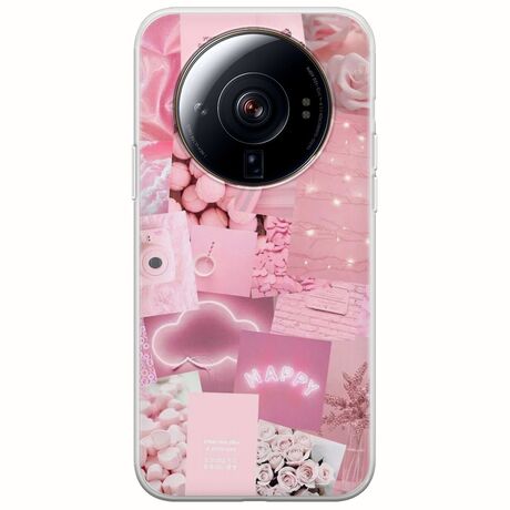 Aesthetic Pink Xiaomi 12S Ultra Flexible TPU (Διάφανη Σιλικόνη)