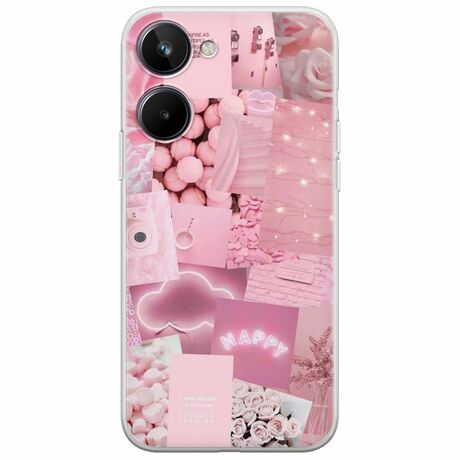 Aesthetic Pink Realme 10 4G Flexible TPU (Διάφανη Σιλικόνη)