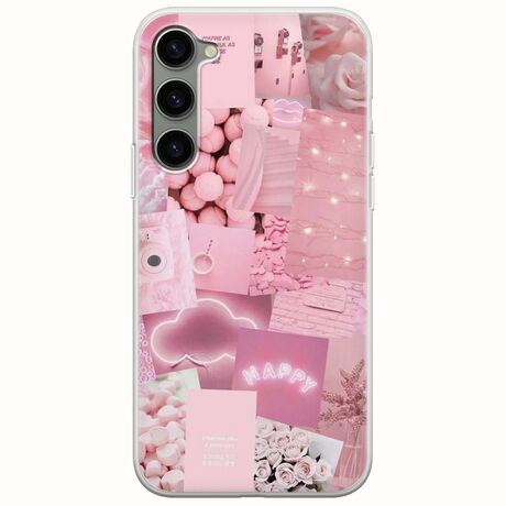 Aesthetic Pink Samsung Galaxy S23 5G Flexible TPU (Διάφανη Σιλικόνη)