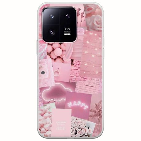 Aesthetic Pink Xiaomi 13 Pro 5G Flexible TPU (Διάφανη Σιλικόνη)